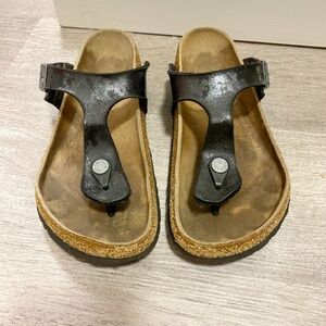 Birkenstock Size 37 Women’s Gizeh Black Sandals